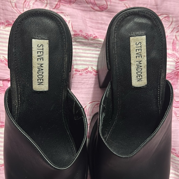 Steve Madden Cagey Black Platform Heels - Picture 6 of 6